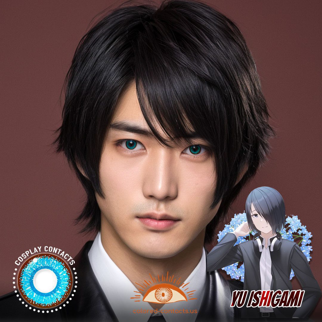 Kaguya-sama wa: Yu Ishigami Cosplay Blue Contact Lenses - image 1