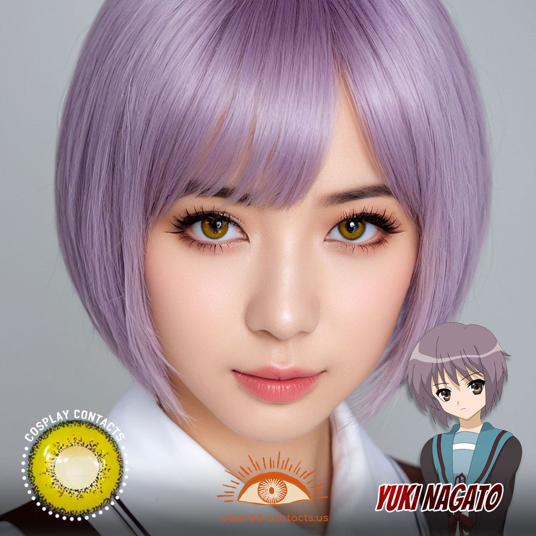 Haruhi: Yuki Nagato Cosplay Brown Contact Lenses - image 1