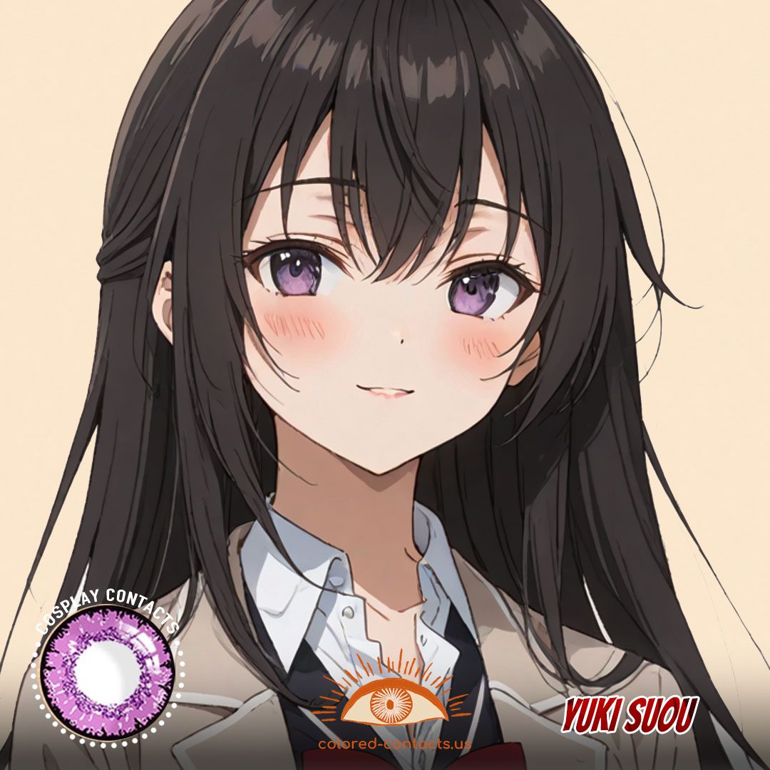 Yuki Suou Cosplay Violet Contact Lenses - image 1