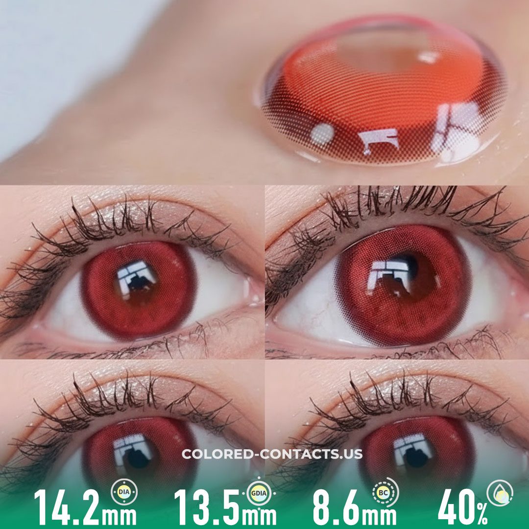 Ryomen Sukuna Cosplay Contact Lenses - Red King of Curses Contacts - thumbnail 2