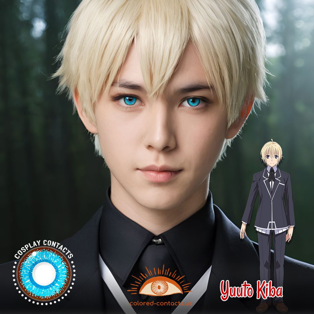 High School DxD: Yuuto Kiba Cosplay Blue Contact Lenses - image 1