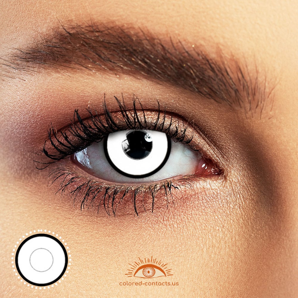 Zombie Curse Black Border Halloween Contacts - image 1