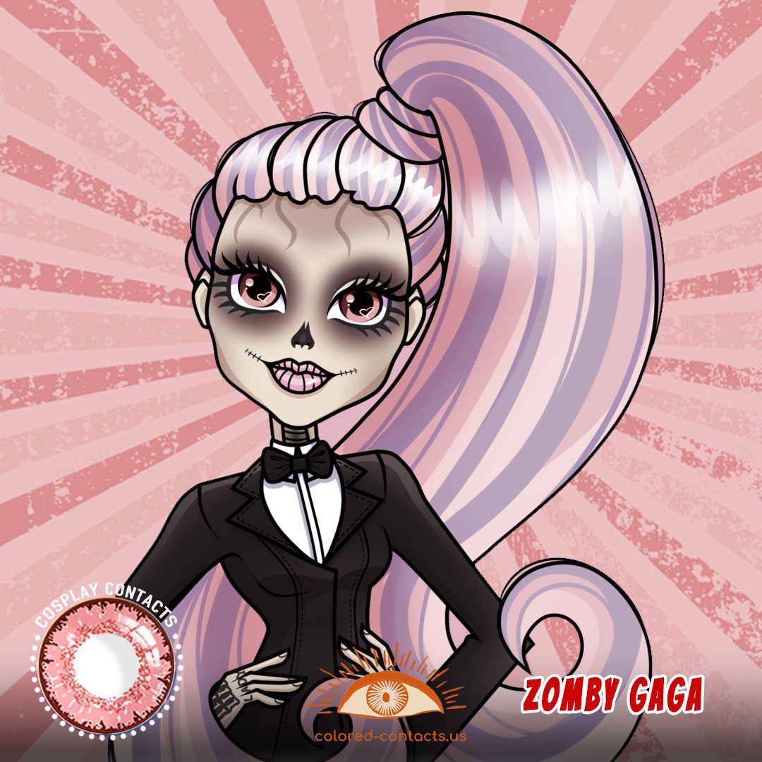 Monster High : Zomby Gaga Cosplay Contact Lenses - image 1