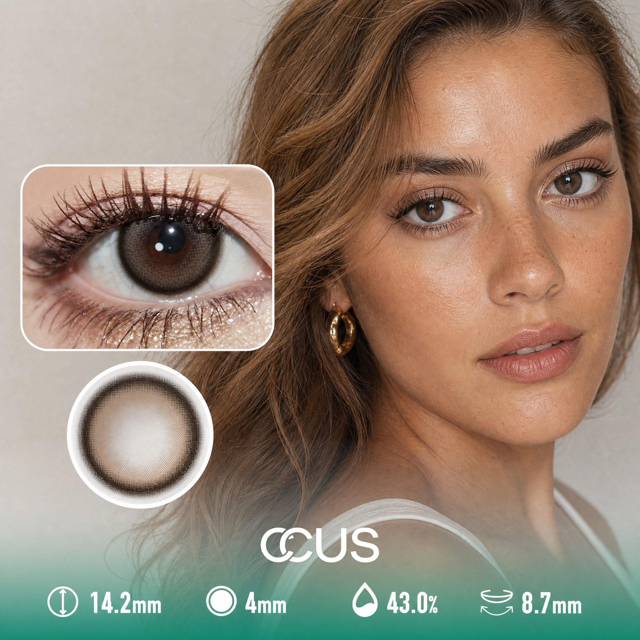 Bruges Fog Ash Brown Contact Lenses - image 1
