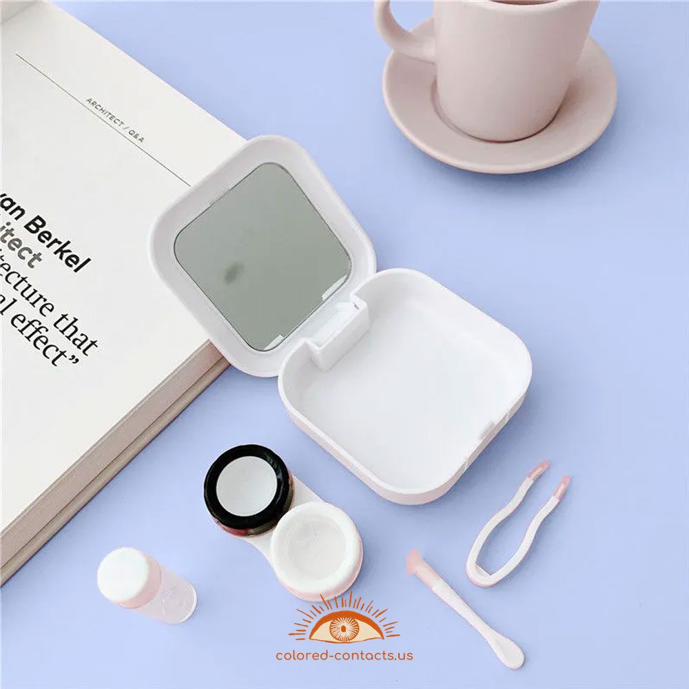 Pink Heart Contact Lenses Case - thumbnail 2