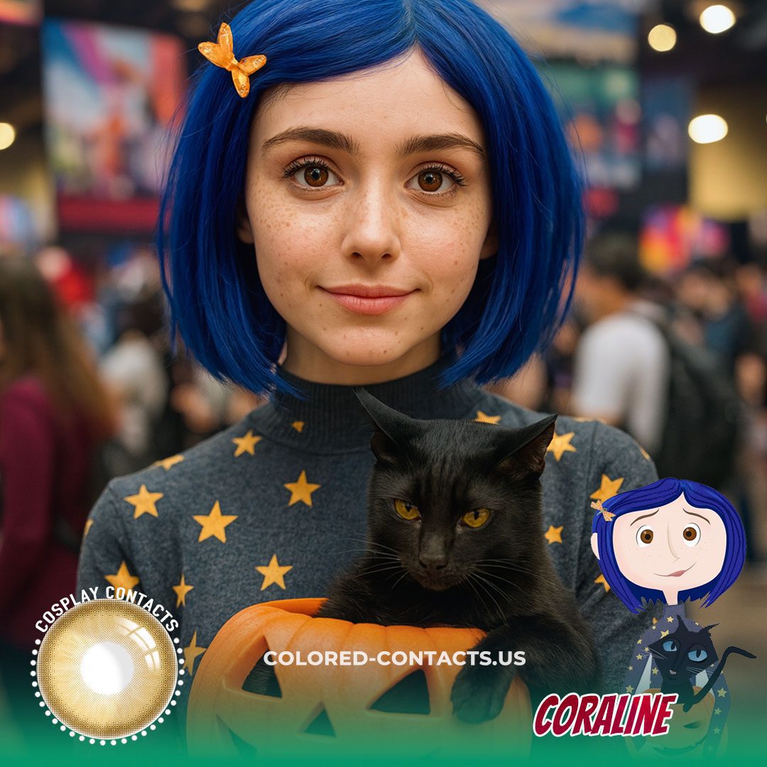 Coraline Cosplay Contact Lenses - image 1