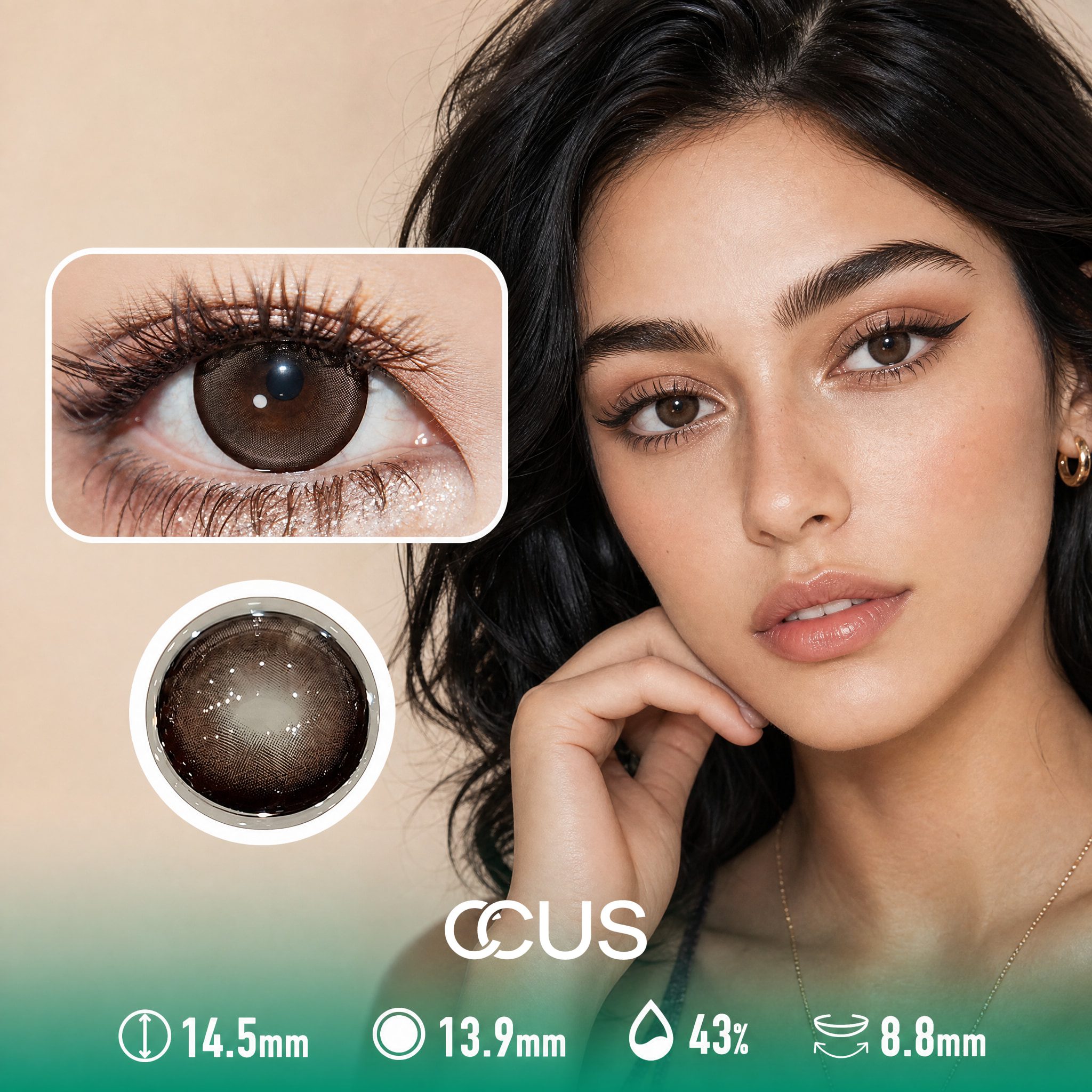 Florence Truffle Brown Contact Lenses - image 1