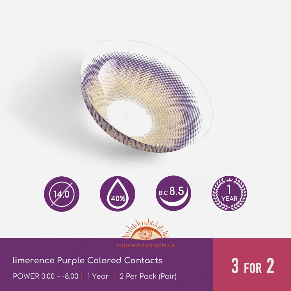 limerence Purple Colored Contacts - thumbnail 3