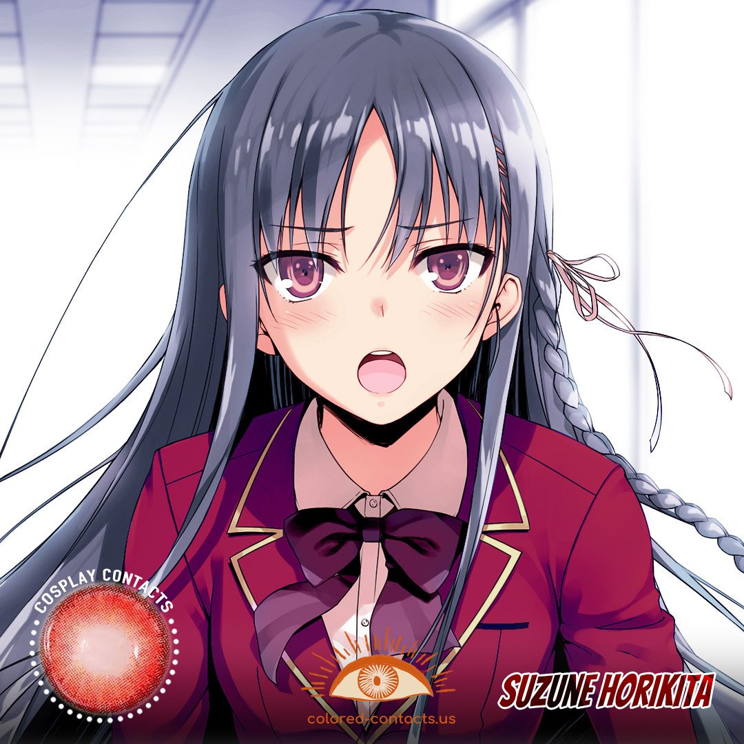 Suzune Horikita Cosplay Red Contact Lenses - image 1