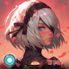 2B YoRHa Cosplay Contact Lenses - thumbnail 1