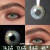 Angeles Blue Grey Contact Lenses - thumbnail 1