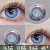 Aurora Dream Galaxy Blue Contact Lenses - thumbnail 1