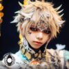 Black Mesh Cat Eye Contacts - thumbnail 1