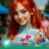 Winx Club Bloom Cosplay Contact Lenses - thumbnail 1