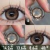 Boba Brown Colored Contact Lenses - thumbnail 1