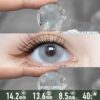 Cloudy Sky Blue Gray Contact Lenses - thumbnail 1
