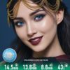 Dream Lotus Blue Colored Contacts | 4-Lens Pack - thumbnail 1
