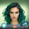 Inside Out: Envy Cosplay Light Blue Eye Contact Lenses - thumbnail 1
