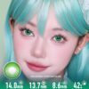 Green Butterfly Emerald Contact Lenses | 4-Lens Pack - thumbnail 1