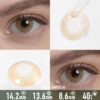 Hidrocor Hazel Contact Lenses - thumbnail 1