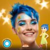 Inside Out: Joy Cosplay Blue Eye Contact Lenses - thumbnail 1