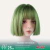 Mint Green Bob Wig with Straight Bangs - thumbnail 1