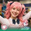 Momoi Airi Cosplay Contact Lenses – Coral Pink! - thumbnail 1