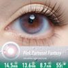 Carousel Fantasy – Enchanting Pink Colored Contacts – 5 Pairs - thumbnail 1