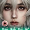 Pink Spider Web Colored Contacts  | 4-Piece Set - thumbnail 1