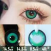 Punk Green Colored Contacts - thumbnail 1