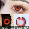 Punk Red Colored Contacts - thumbnail 1