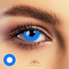 Pure Blue Halloween Contacts - thumbnail 1