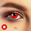 Pure Red With Black Border Halloween Contacts - thumbnail 1