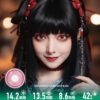 Radiant Ring Red Colored Contacts - thumbnail 1
