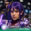 GI : Raiden Shogun Cosplay Contacts - thumbnail 1