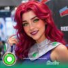 DC Starfire Cosplay Contact Lenses V2 - thumbnail 1