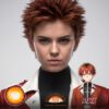 Frieren: Stark Cosplay Brown Contact Lenses - thumbnail 1