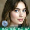 Vivid Ocean Blue Contact Lens - thumbnail 1