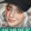 White Baseball Puppeteer Crazy Contact Lenses | 4-Lens Pack - thumbnail 1