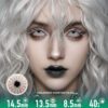 White Spider Web Colored Contacts  | 4-Piece Set - thumbnail 1