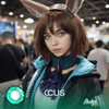 AK: Amiya Cosplay Opal Green Contact Lenses - thumbnail 1