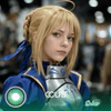 Saber Cosplay Contact Lenses - thumbnail 1
