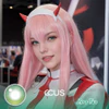 DitF : Zero Two Cosplay Opal Green Contact Lenses - thumbnail 1