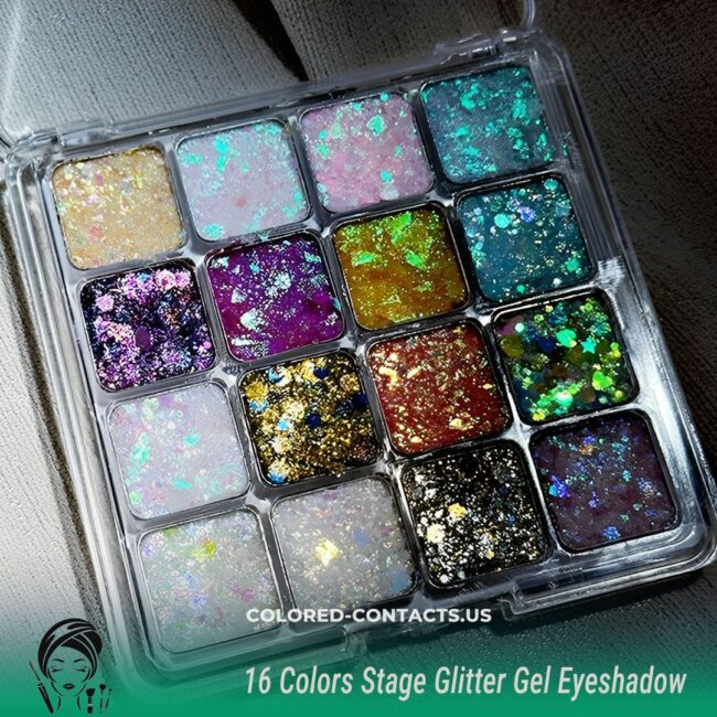 16 Colors Stage Glitter Gel Eyeshadow
