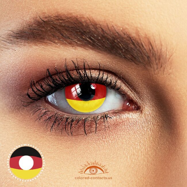 2022 World Cup Germany Fans Colored Contact Lenses