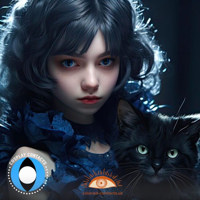 Blue Cat Eye Contacts