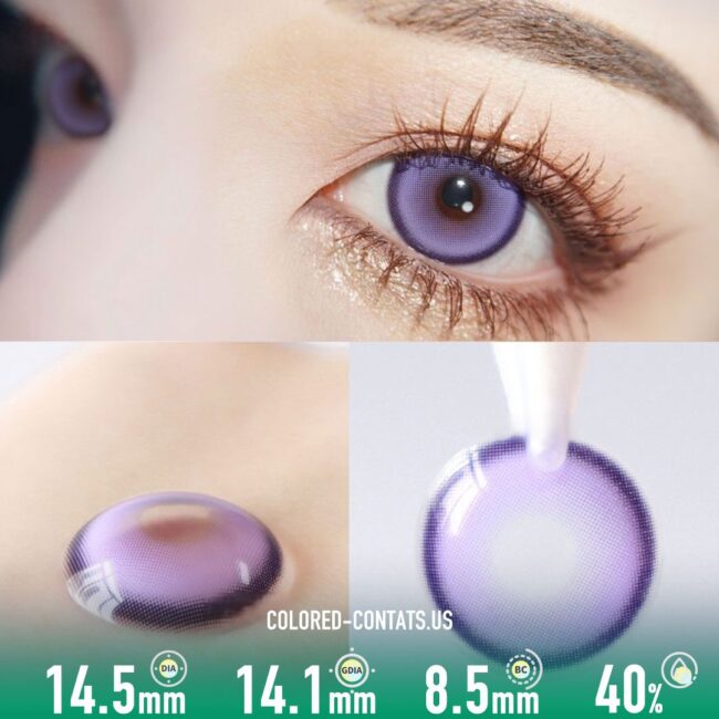 Mermaid Mystic Purple Contact Lenses (10 PCS)
