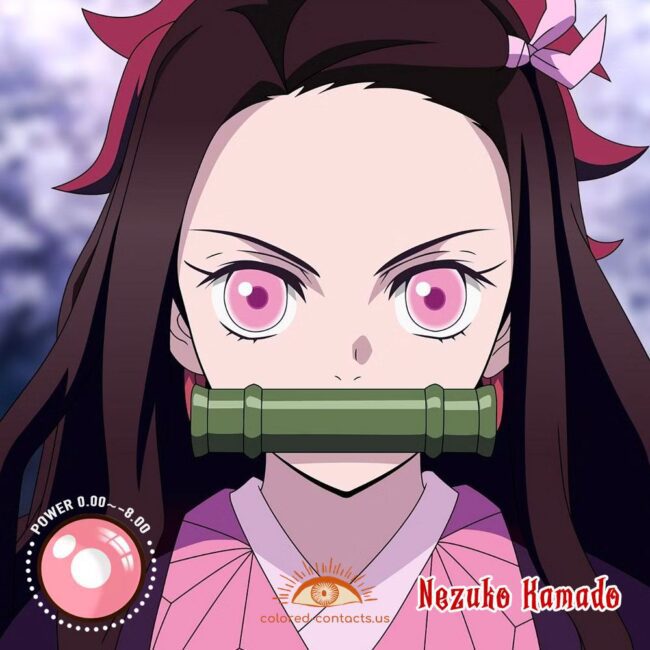 Nezuko Kamado Cosplay Contact Lenses