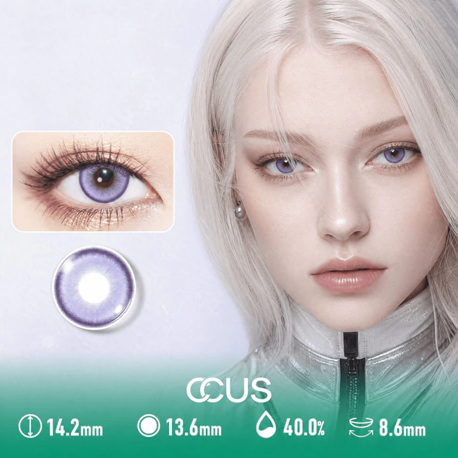Dusk Paris Lilac Purple Contact Lenses