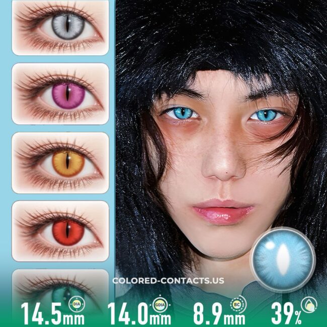 Ice Dragon Azure Contact Lenses | 4-Piece Set